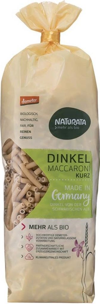 Dinkel - Maccaroni hell 500g 6er Pack Produktbild 