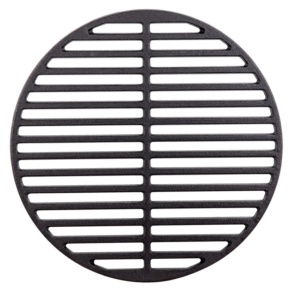 Grille de cuisson ronde en fonte émaillée 34 cm compatible barbecue