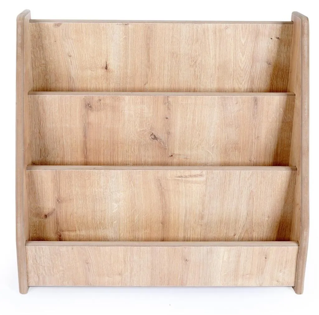 Bibliothèque enfant MAEL décor chêne CALICOSY H59 cm étagère de rangement