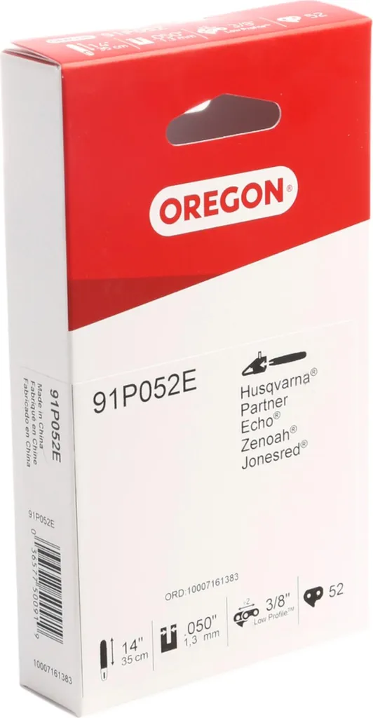 Oregon 91P052E Catena Motosega 35cm 14" Passo 3/8" 1.3 mm 52 TG