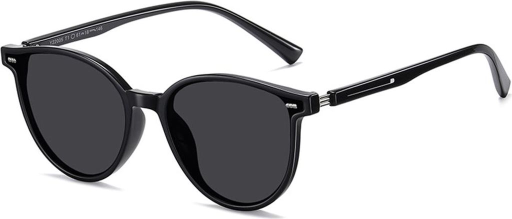 Damen Herren Polarisierte Sonnenbrille Runde Sonnenbrille Produktbild 