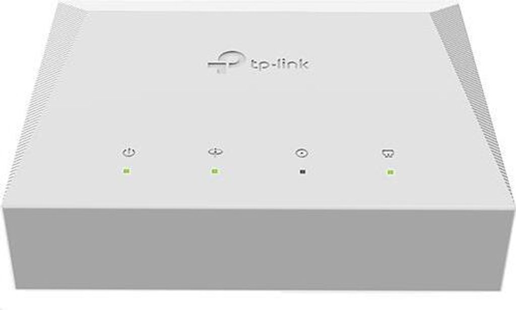 A white TP-Link XPON terminal device with indicator lights.