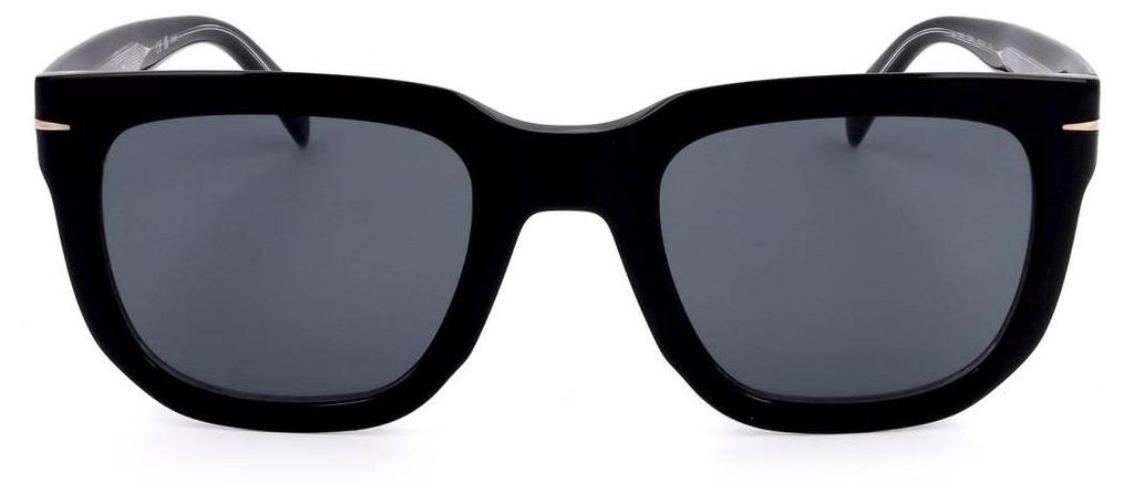 David Beckham DB 7118/S, zwarte zonnebril, model 52/23/150, Productafbeelding 