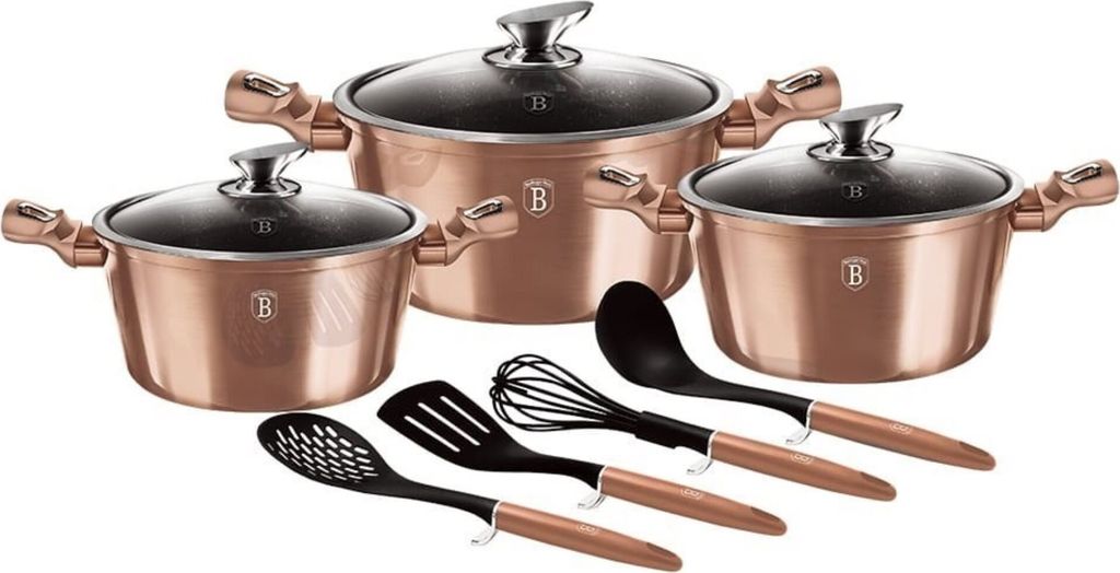 Berlinger Haus Roségold Granit Topfset Bh-6151
