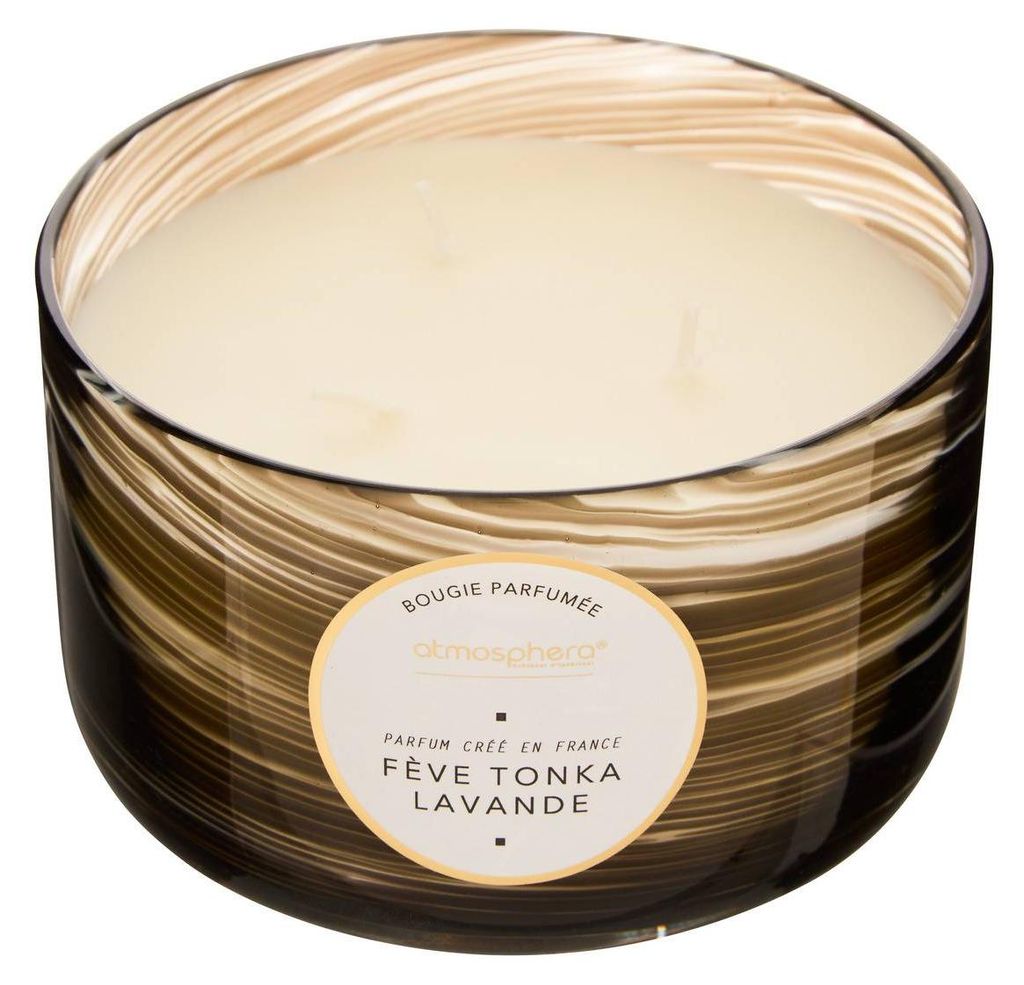 Duftkerze 540g wavy tonkabohne lavendel - Atmosphera créateur d'intérieur