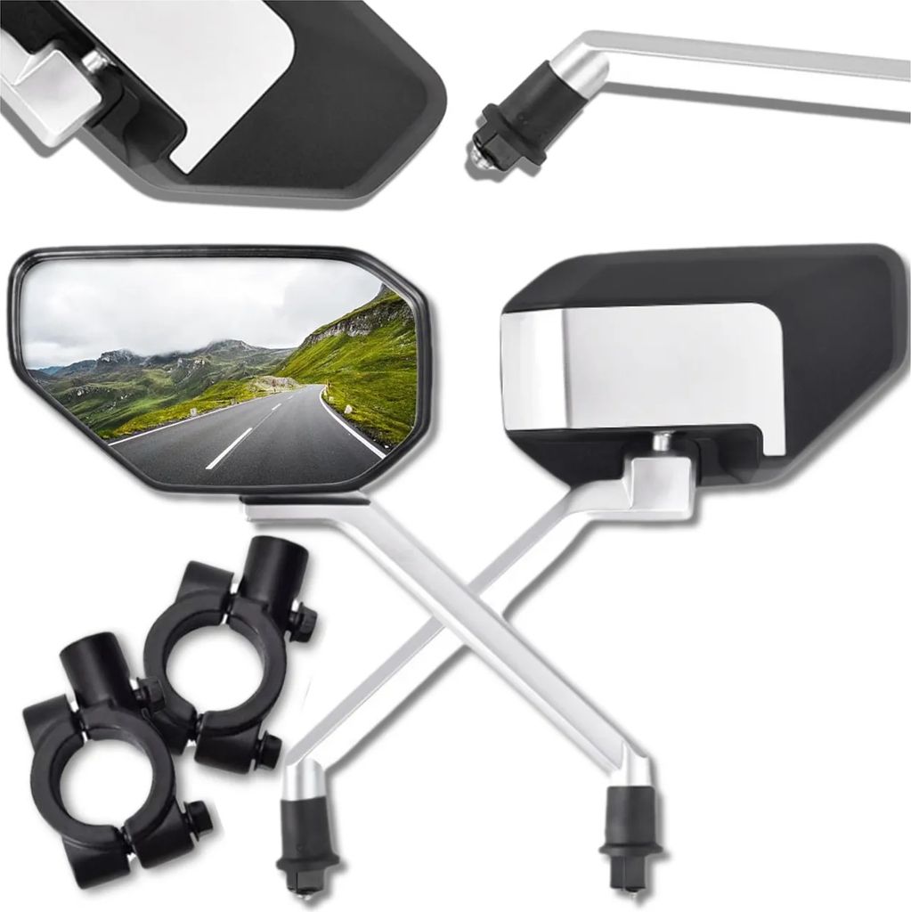 EDIBAZZAR | Zadné zrkadlo na bicykel, otočné o 360°, sada 2 Obrázok produktu 