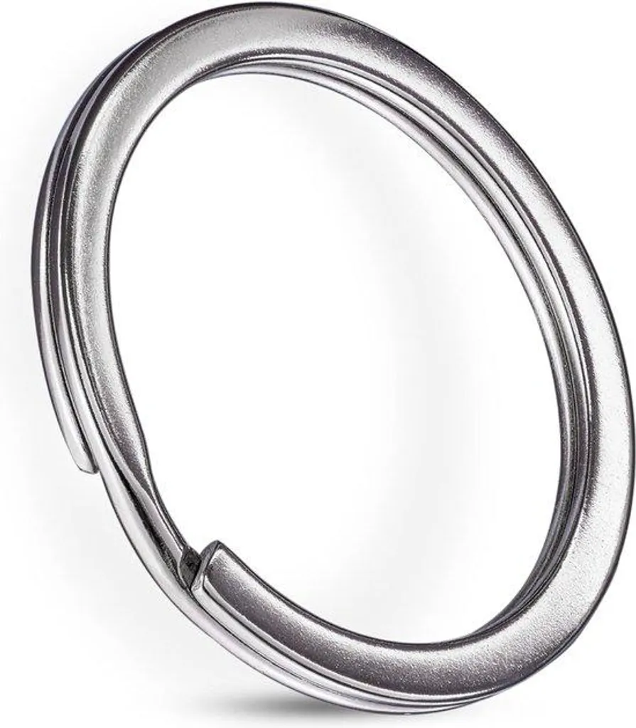 Lot de 200 Anneaux de Porte-Clés 30mm Plats pour Création de Bijoux DIY