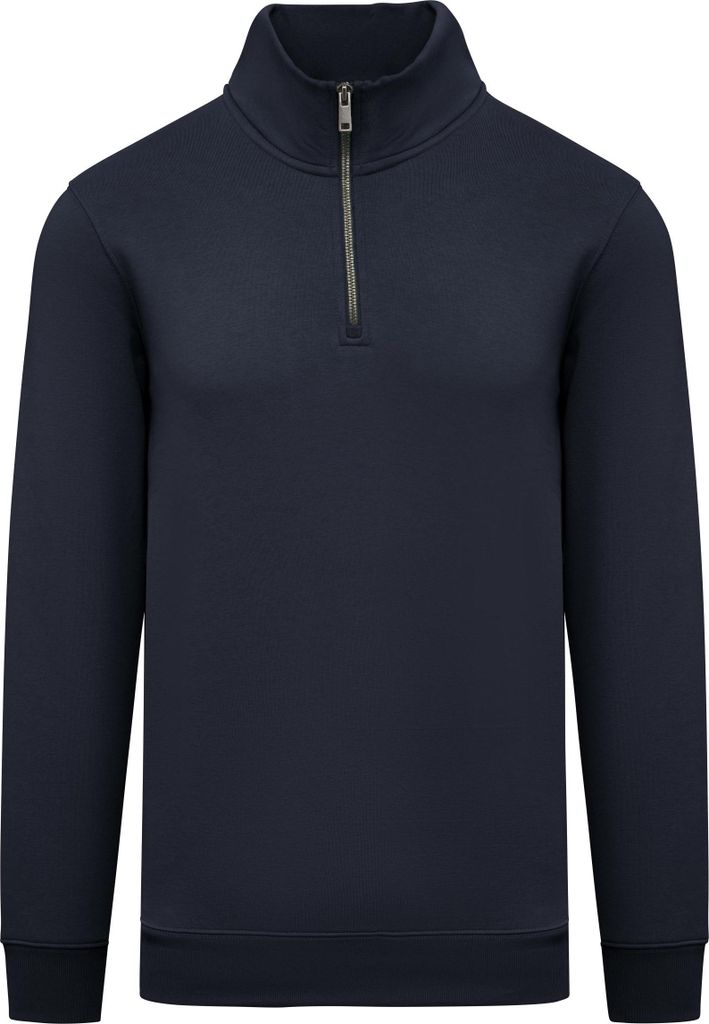 Native Spirit Umweltfreundliches Sweatshirt mit Stehkragen und Reißverschluss für Herren