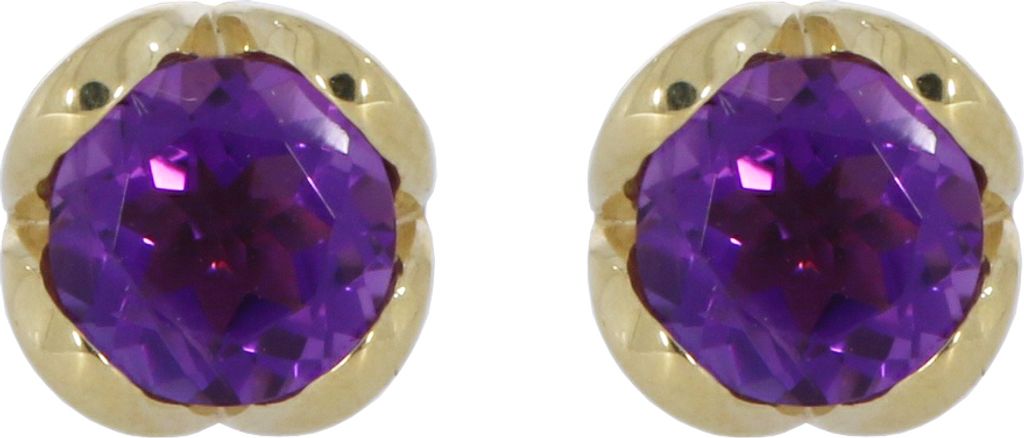 XEG120 ONE Ohrstecker mit Amethyst 375 Gelbgold XEN