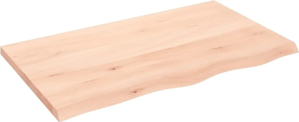 Piano Tavolo Rovere Massello 100x60 cm | Top Legno Naturale Grezzo
