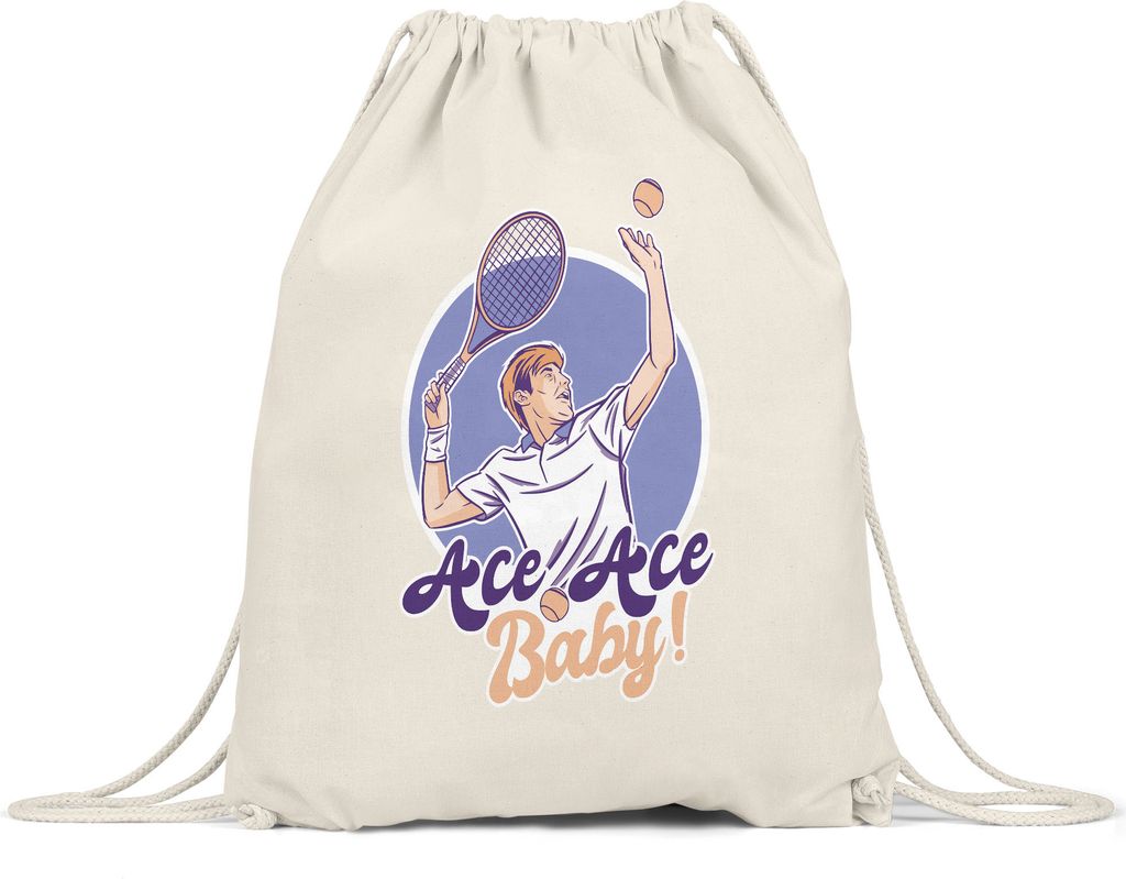 Ace Ace Baby Turnbeutel Gymsack Tennisschläger Spieler Produktbild 