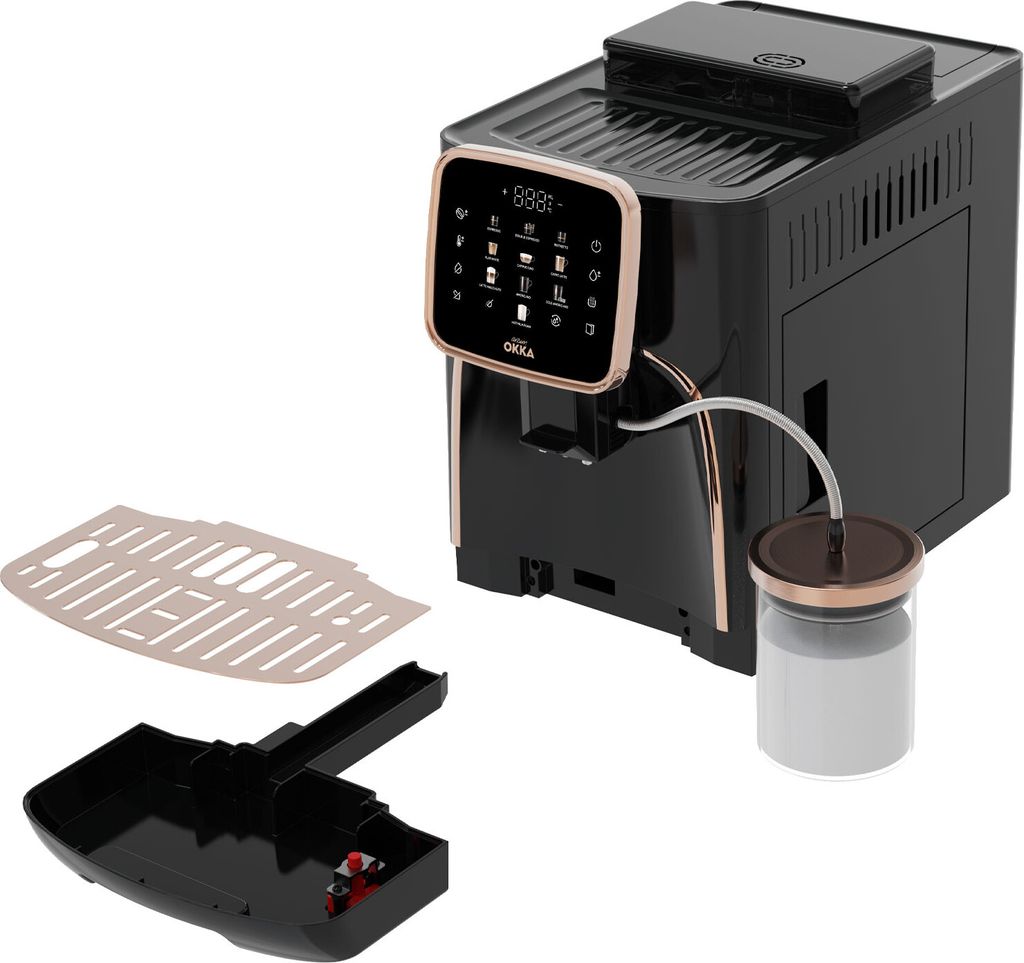 ARZUM OK0028-0400 Kaffeemaschine Bronze mit Milchbehälter