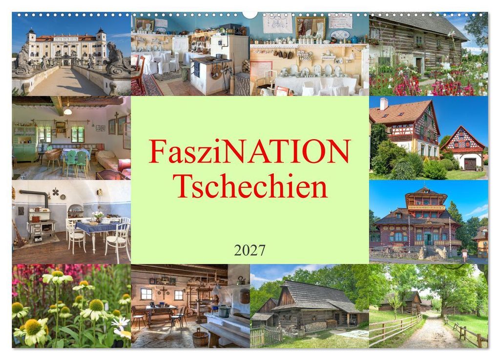 Faszination Tschechien (Wandkalender 2027 DIN A2 quer), CALVENDO Monatskalender