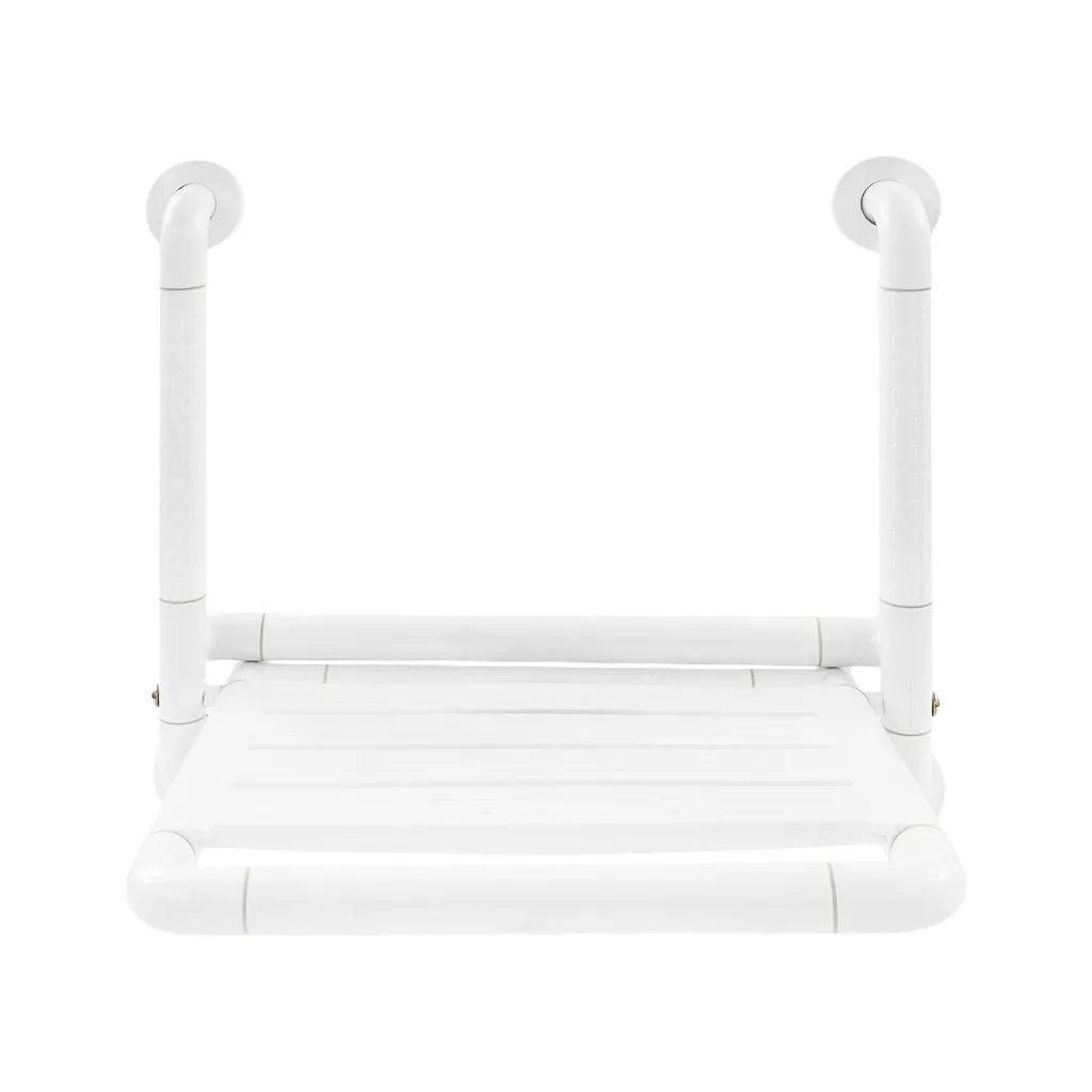 Siège de douche rabattable 150kg haute résistance Blanc ABS 34x37cm
