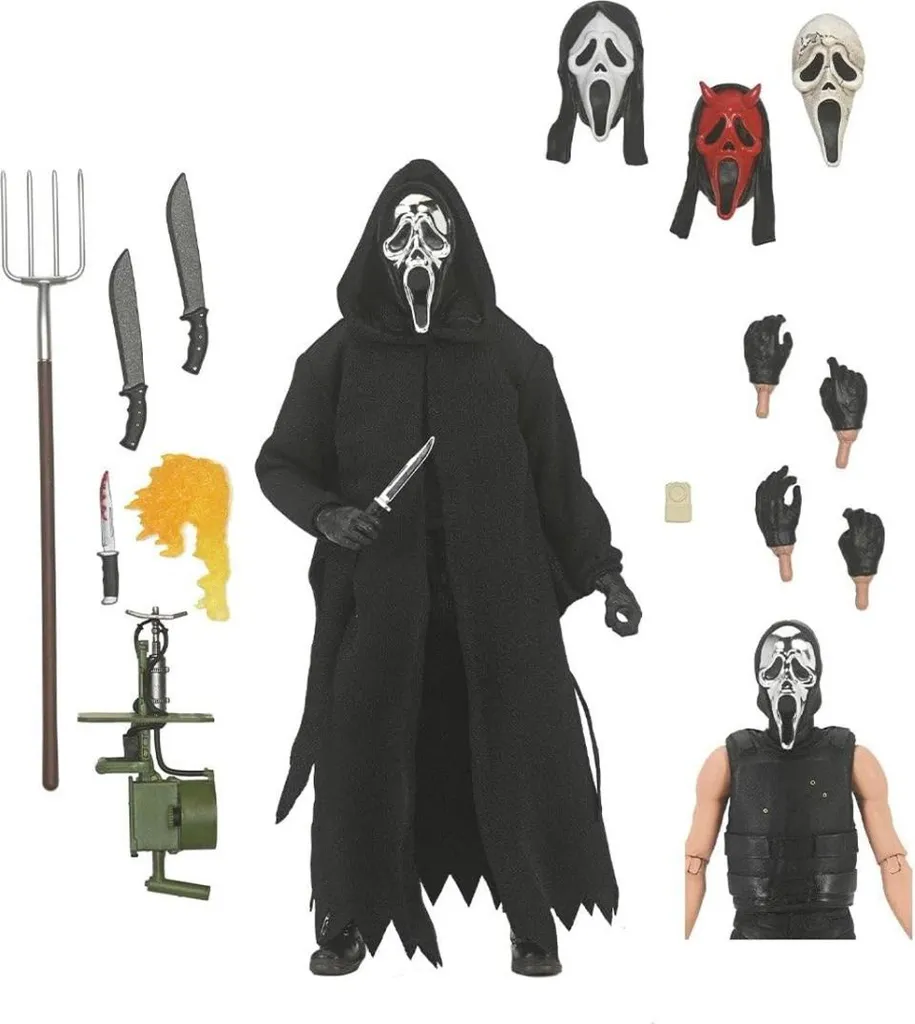 Ghost Face Ultimate Inferno Figurine 18cm avec Accessoires de Cinéma