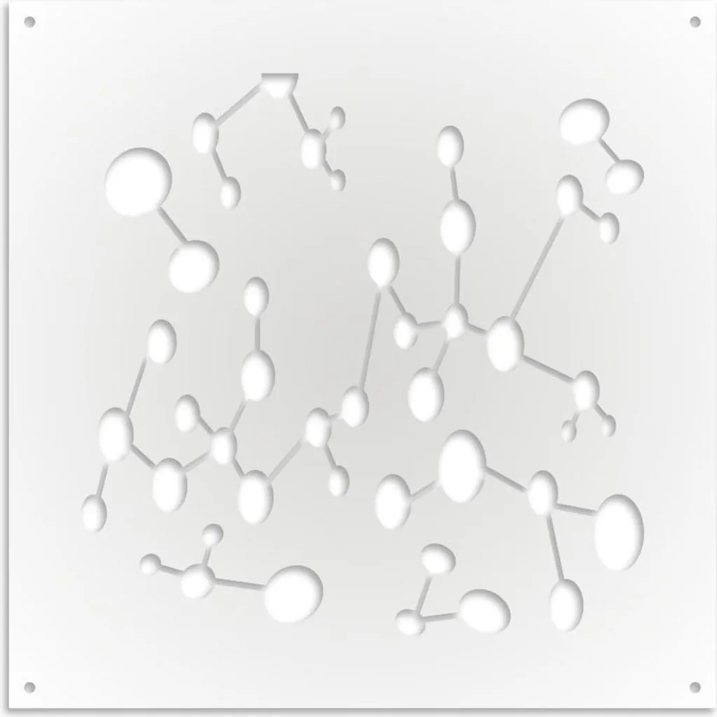 NANOTECH Pannello PVC Traforato 98x98 cm Bianco | Frangisole Design