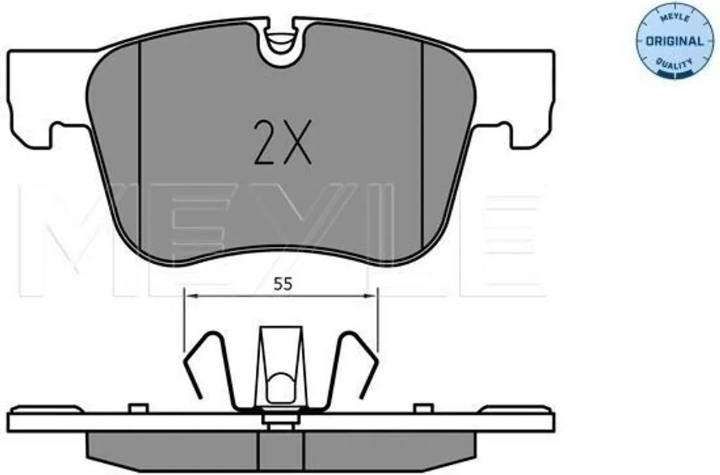 Plaquettes de frein MEYLE 025 258 3417 pour Peugeot 3008 et 5008 II