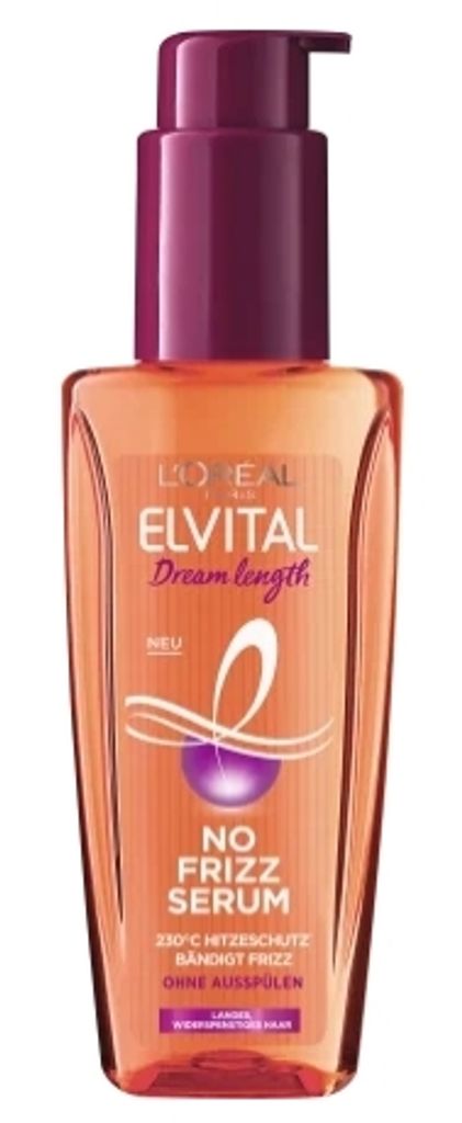 L'Oréal Paris Elvital Hair Serum without Silicones Heat Protection for Long Unruly Hair No Rinse Hair Oil with Vegetable Proteins and Cocoa Butter...