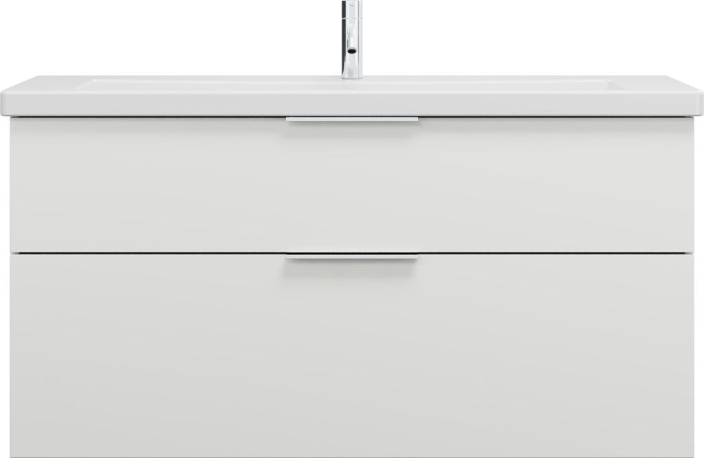 burgbad Eqio Keramik-Waschtisch inklusive Waschtischunterschrank, Breite 1230mm, SEYQ123F2009C0001G0146