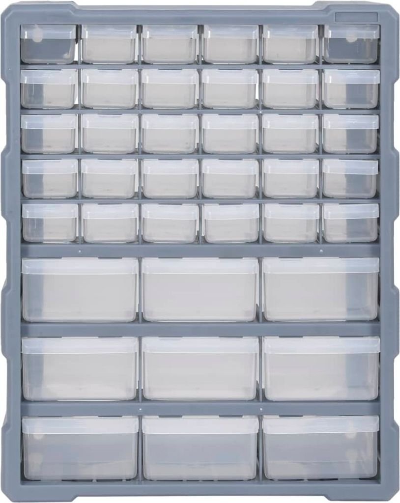 vidaXL Organizzatore multi-cassetto con 39 cassetti Immagine del prodotto 