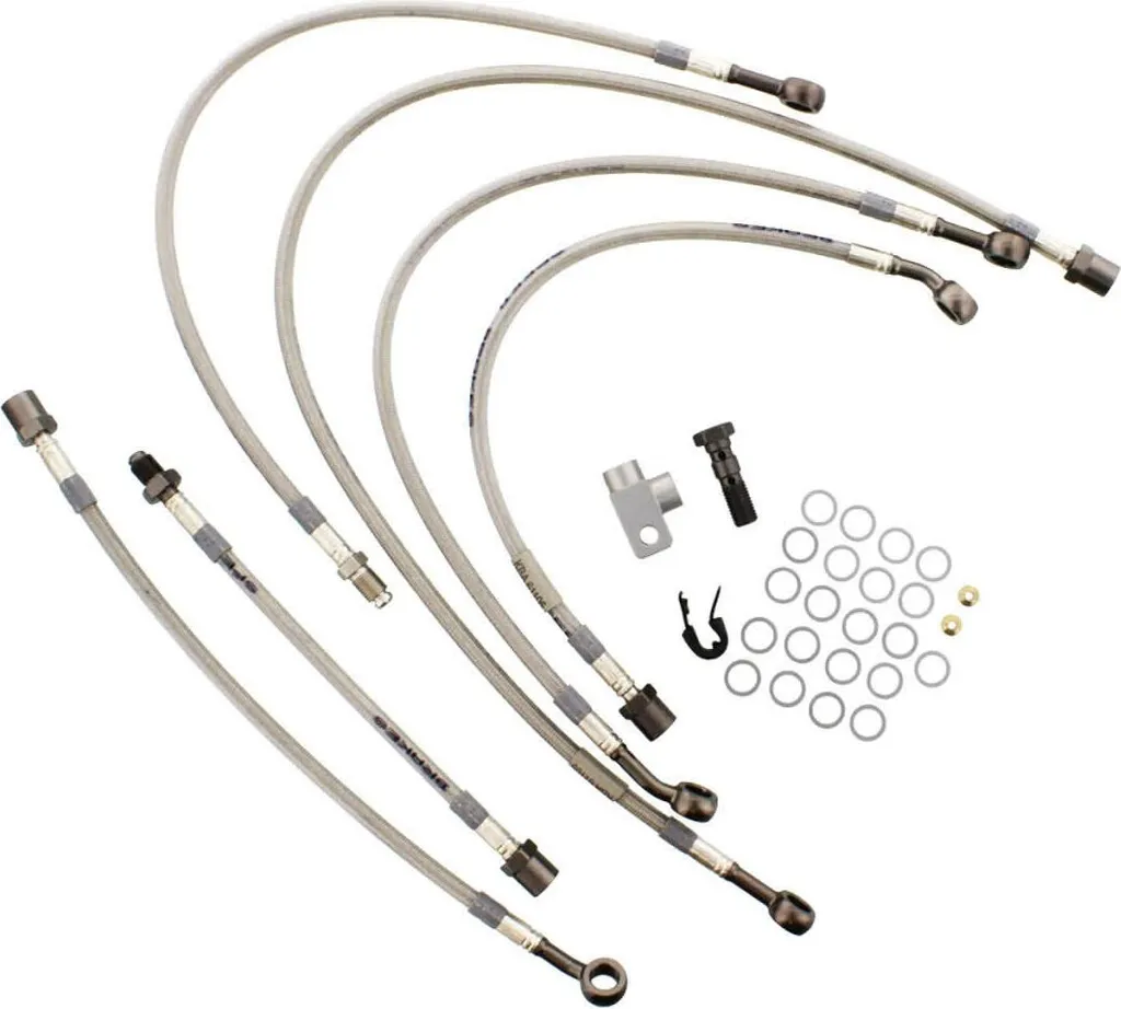 Kit 6 durites de frein JMP acier 62-YA203-600.11.15 anthracite Yamaha FZ1