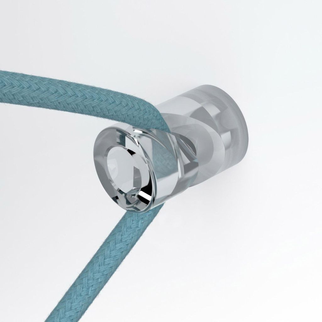 Creative Cables ́v ́-haken Für Stoffummantelte Elektrokabel Zur Decken-oder Wandmontage Silber Silber One Size