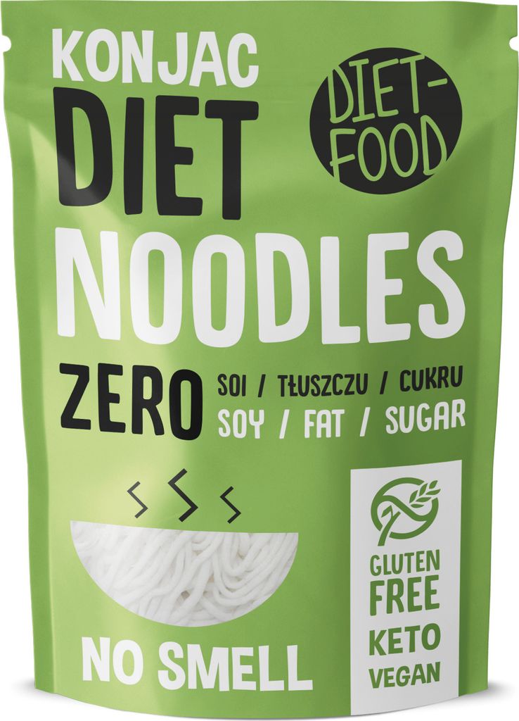 A product package for Konjac Diet Noodles.