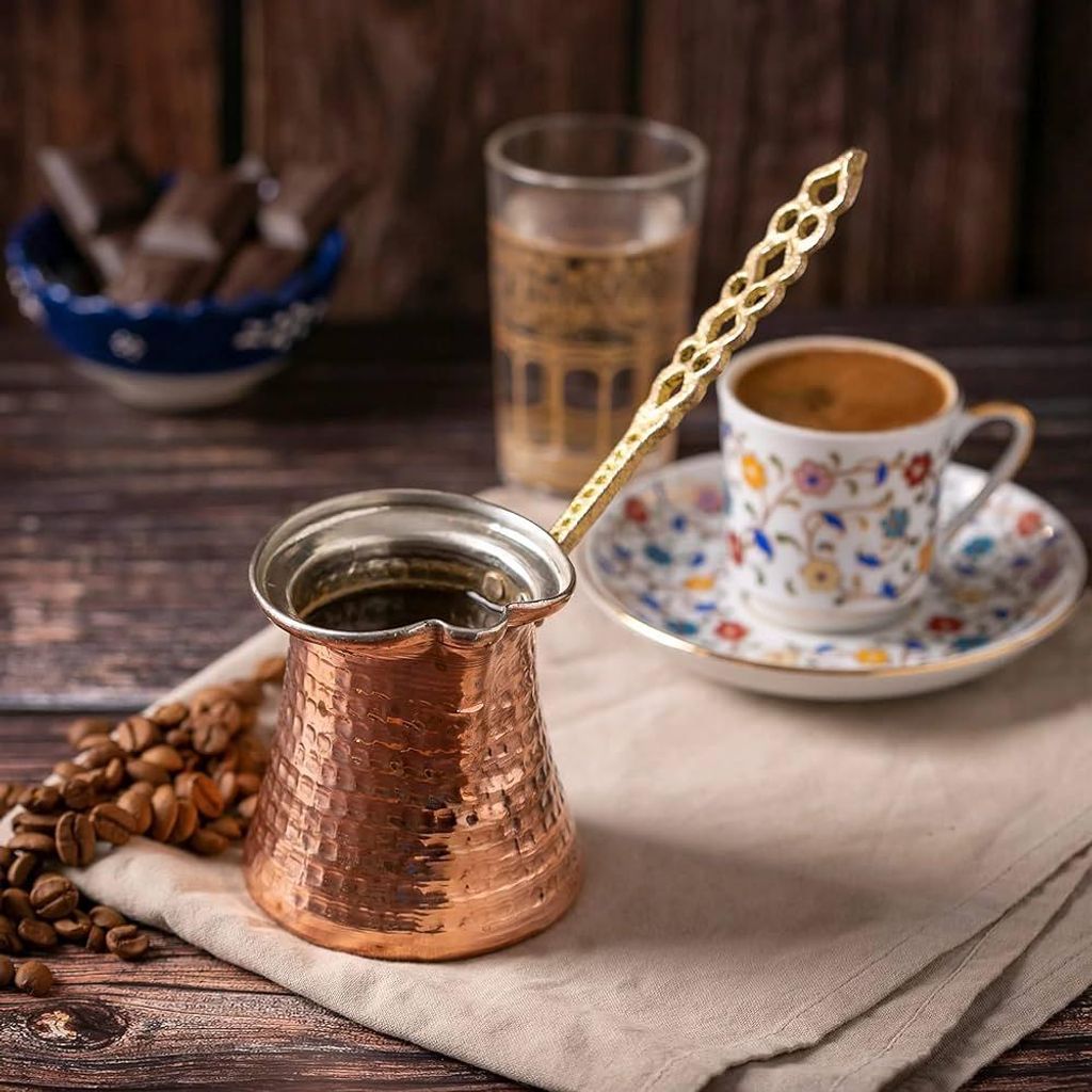 Cafetière turque en cuivre Cezve n° 4, 400 ml (4 tasses) Image du produit 