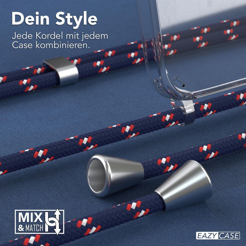 EAZY CASE Handykette kompatibel mit Samsung Galaxy A52 / A52 5G / A52s 5G Kette, Handyhülle mit Umhängeband, Handykordel, Schutzhülle, Kette, Si...