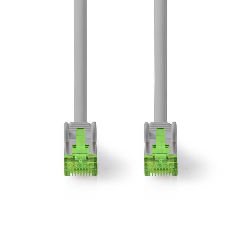 Nedis Cat 8.1-Netzwerkkabel - S/FTP - RJ45 Stecker - RJ45 Stecker - 20.0 m - Rund - LSZH - Grau - Label