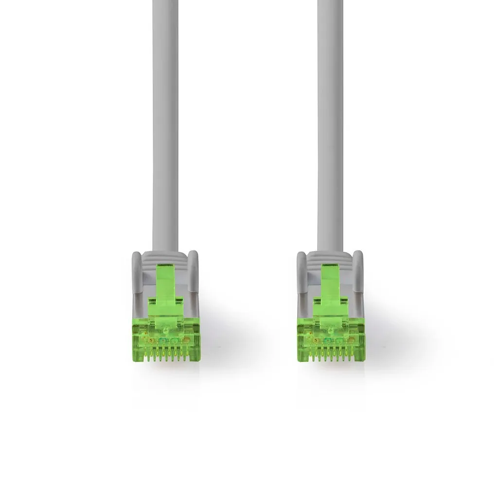 Câble Réseau Cat 8.1 S/FTP RJ45 Blindé 20m Gris LSZH Haut Débit Label