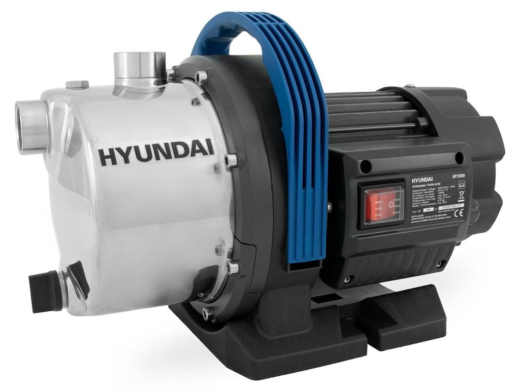 HYUNDAI Gartenpumpe GP12050 (1200W, 5.000 l/h, Förderhöhe Produktbild 