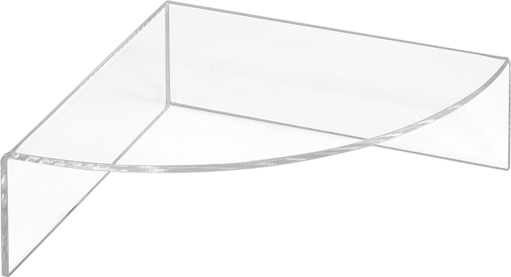 Dekopodest 150x150mm mit 50mm Höhe aus glasklarem Acrylglas / Warenpodest / Warenträger / Verkaufsständer / Dekowinkel / Präsentationsdisplay -...