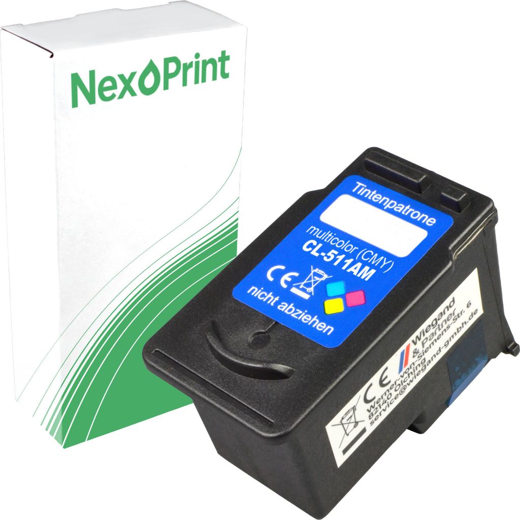 NexoPrint CL-511 3-farbig (Farbe) Druckerpatronen kompatibel zu Canon Pixma MP 490 Pixma MP 495 Pixma MP 499 ca. 325 Seiten
