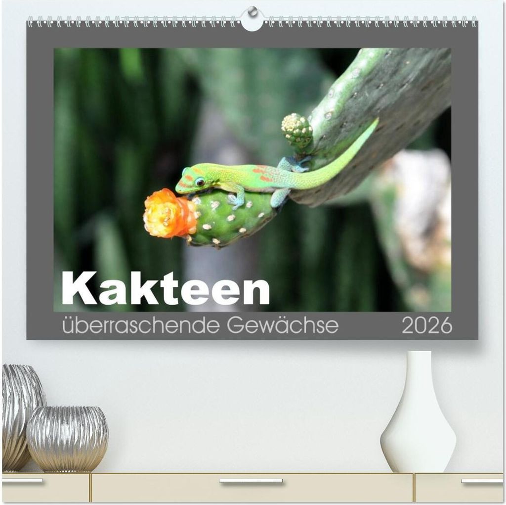 Kakteen - überraschende Gewächse (hochwertiger Premium Wandkalender 2026 DIN A2 quer), Kunstdruck in Hochglanz