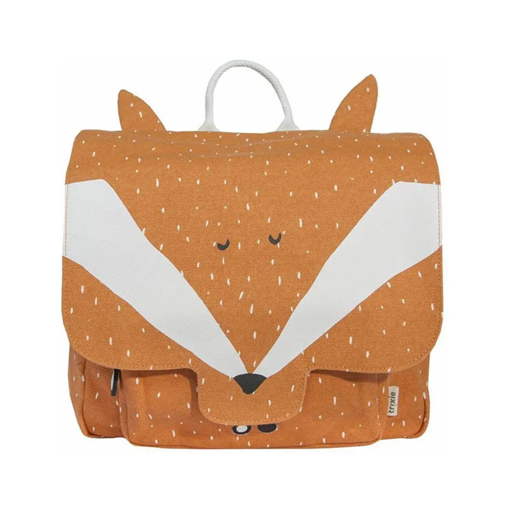 Sac à dos maternelle Mr. Fox Trixie - Petit cartable orange étanche