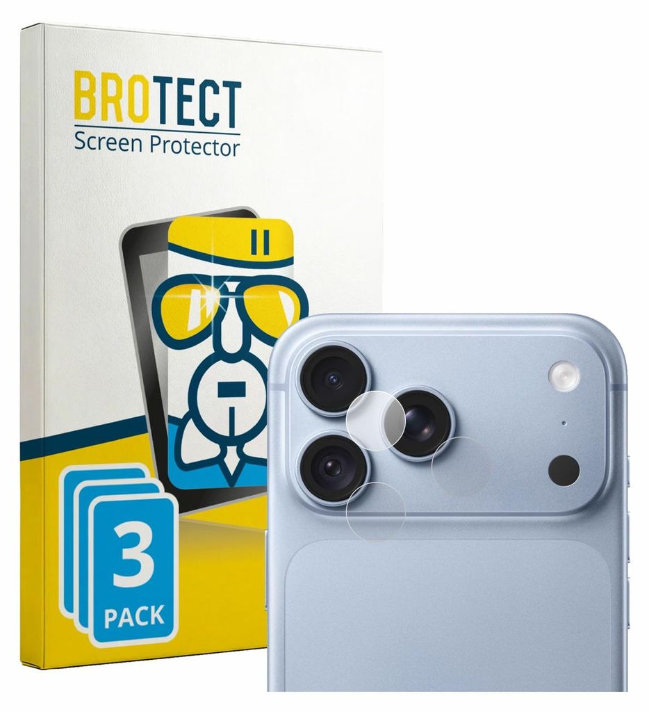 3x BROTECT Schutzglas für Apple iPhone 18 Pro Max (NUR Produktbild 