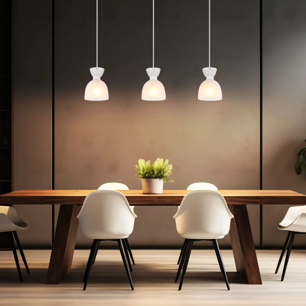 Suspension réglable blanche 56 cm - Solution plafonds bas et hauts