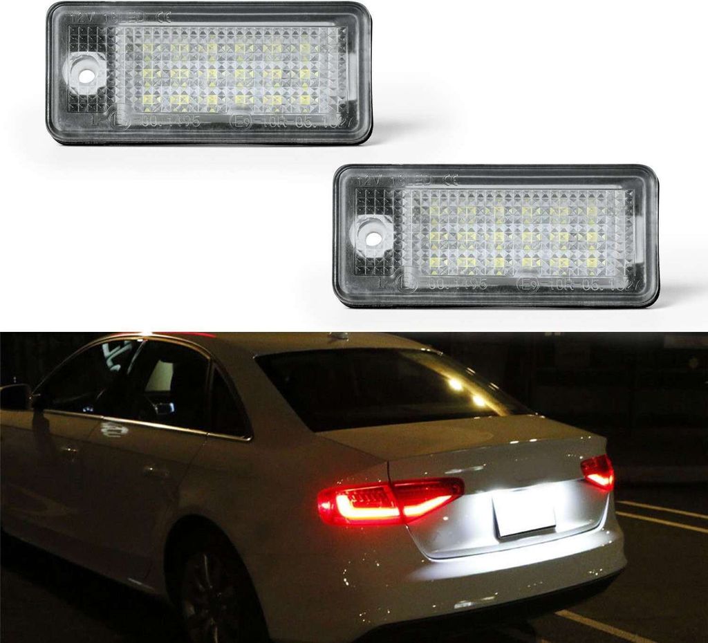 Led Kennzeichenbeleuchtung für Audi A6 S6 C6, 4F Limousine | Avant Kombi