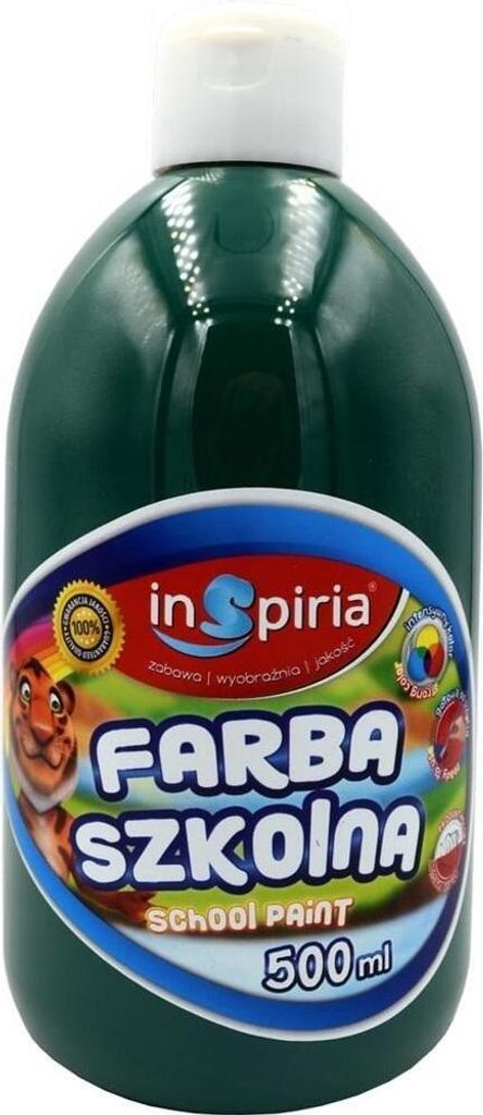 Dunkelgrüne Schulfarbe 500 ml (Schul- und Schrein, Farben)