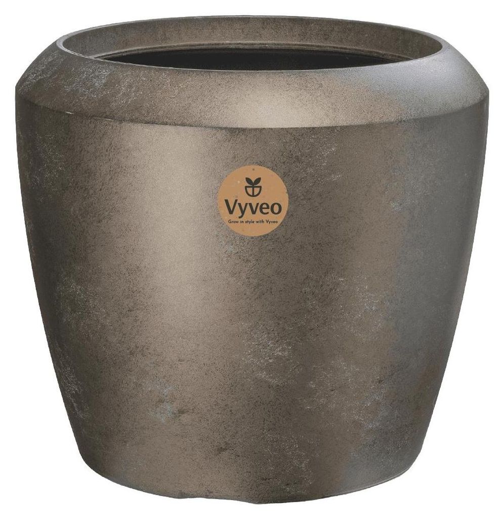 Vyveo - Vaso da fiori Liora - Oro metallizzato - 34x31 Immagine del prodotto 