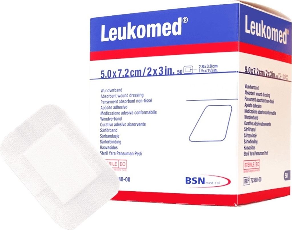 BSN Leukomed Wundverband 5 Stück 7,2 x 5 cm Produktbild 