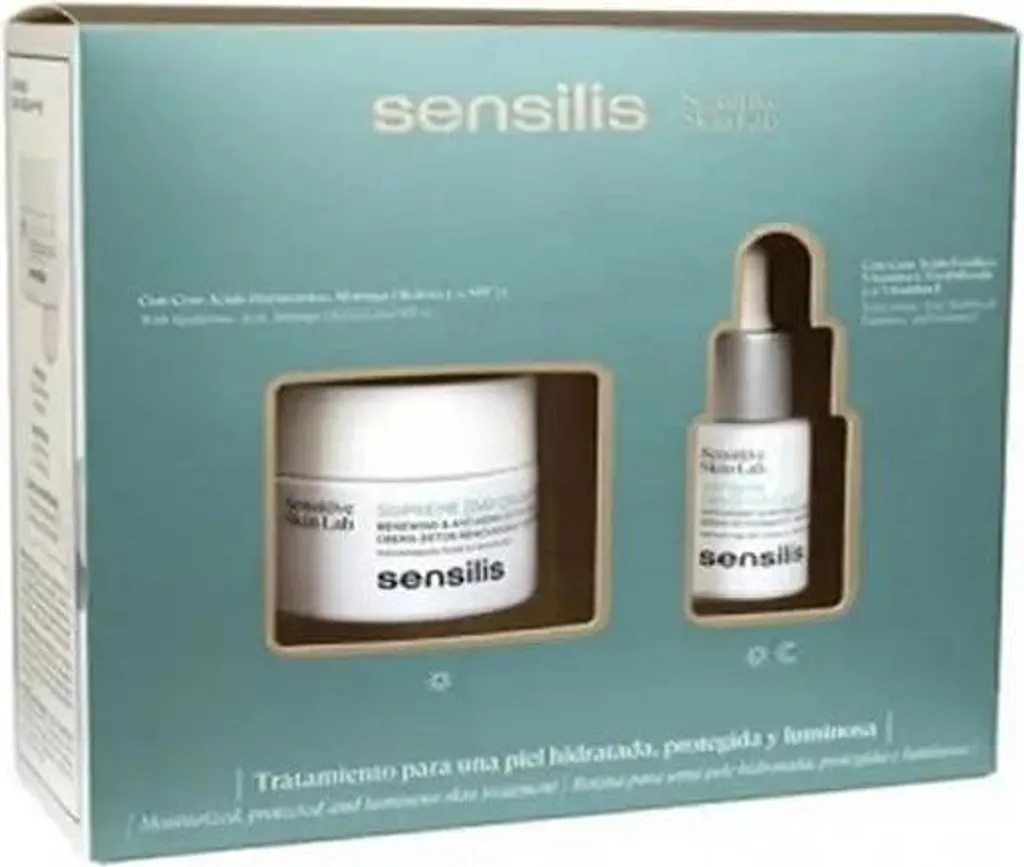 Crème SPF15 Sensilis Supreme Pack de 2 pour Hydratation et Fermeté