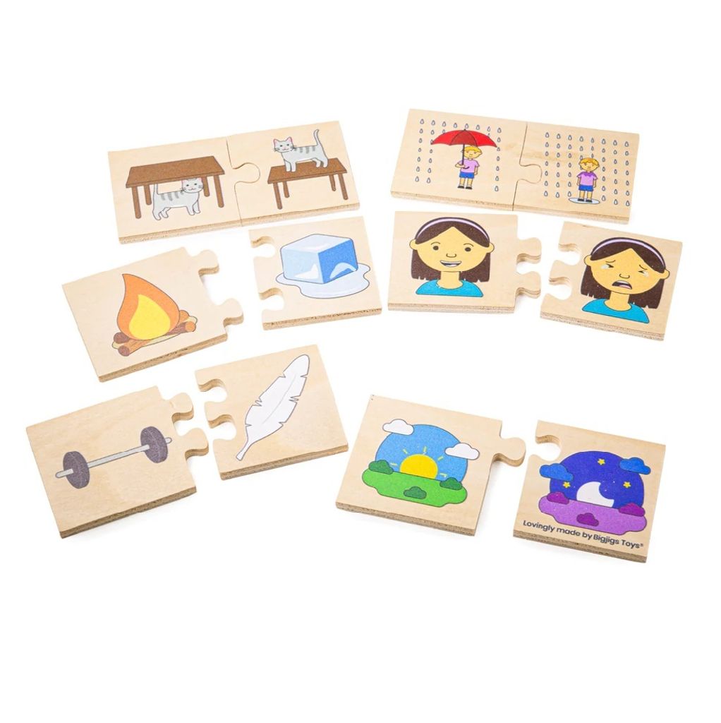 Bigjigs Toys Lernpuzzle Gegensätze