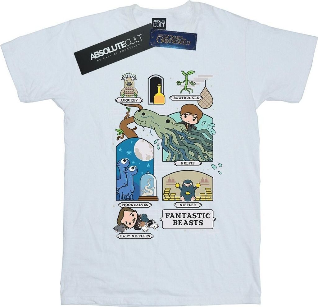 Fantastic Beasts - T-Shirt für Herren BI24725 (4XL) (Weiß)
