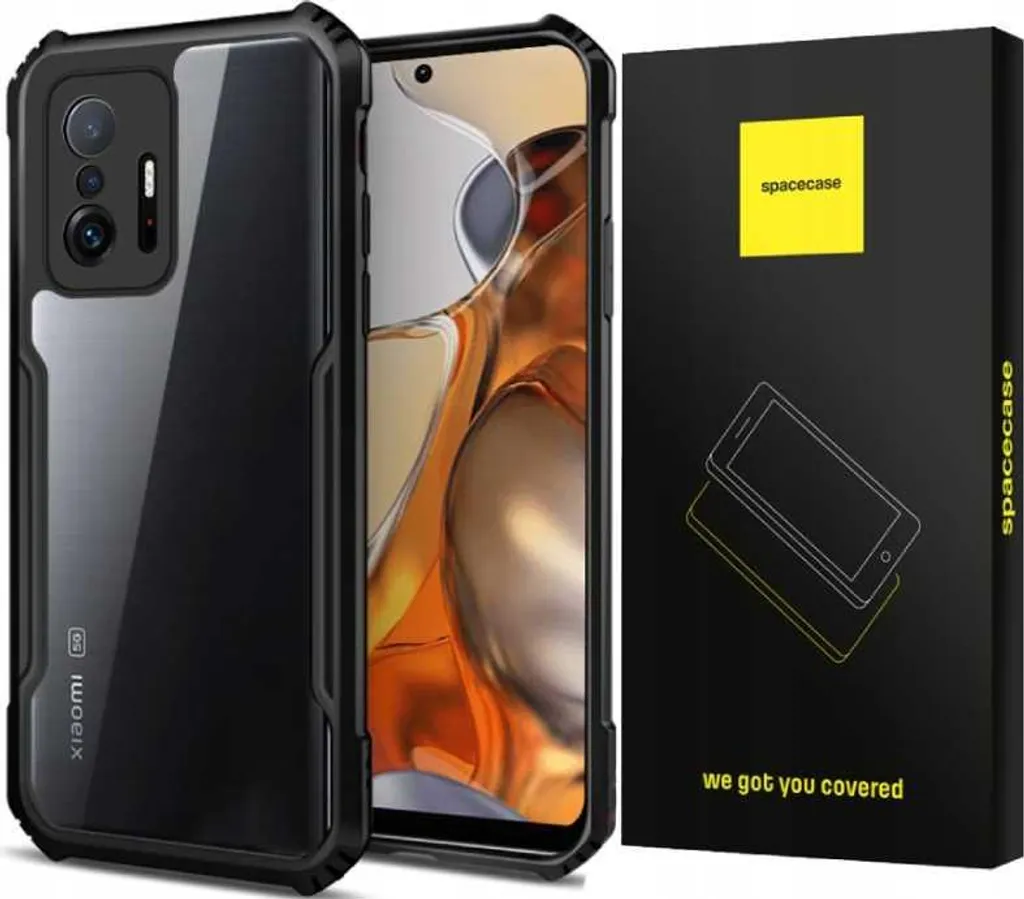 Protection Xiaomi 11T / 11T Pro Noir SPACECASE Beetle pour Usage Actif