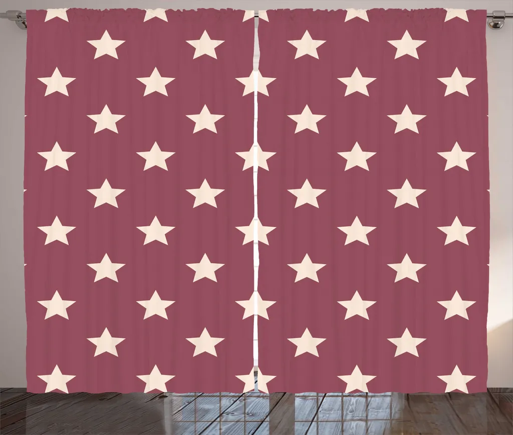 Rideau décoratif Corps Célestes Mauve Taupe Champagne en 280x225 cm