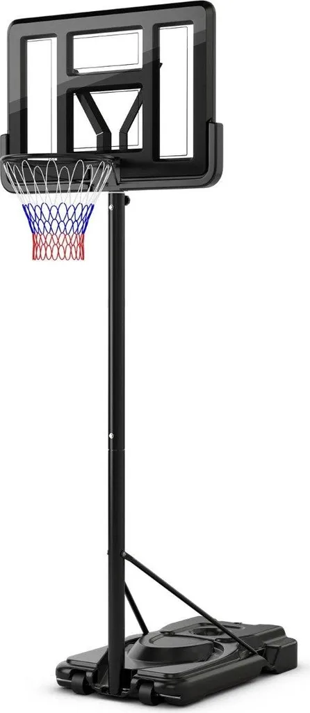 Panier de basket réglable 170-305 cm noir et rouge - Dunker T90