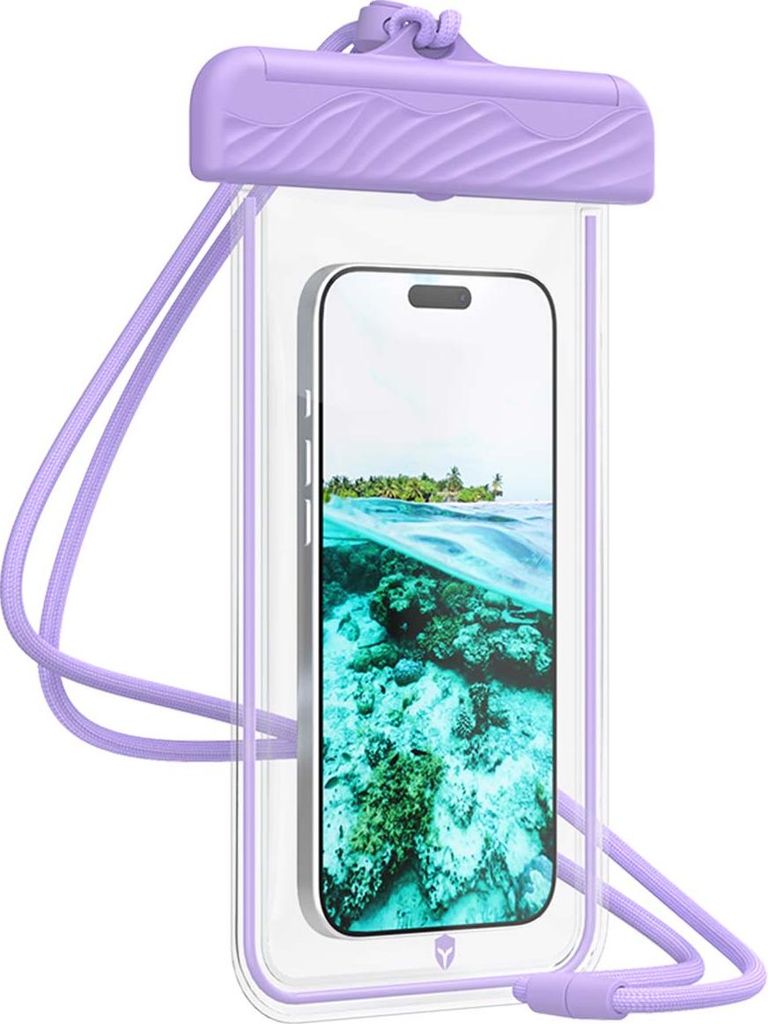 Force Case, Tasche IPX8 wasserdicht für Smartphone mit Schlaufe, Violett