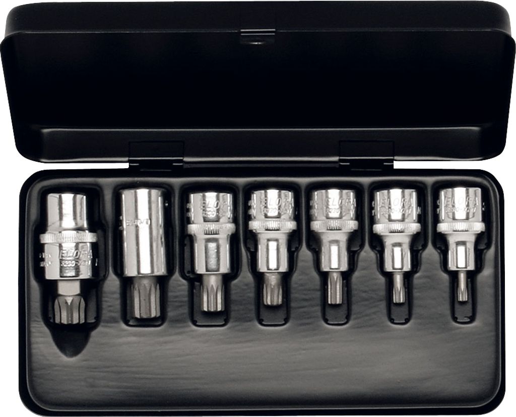 Elora Steckschlüssel-Satz 1/2", XZN, 7-teilig M5-M16, Produktbild 
